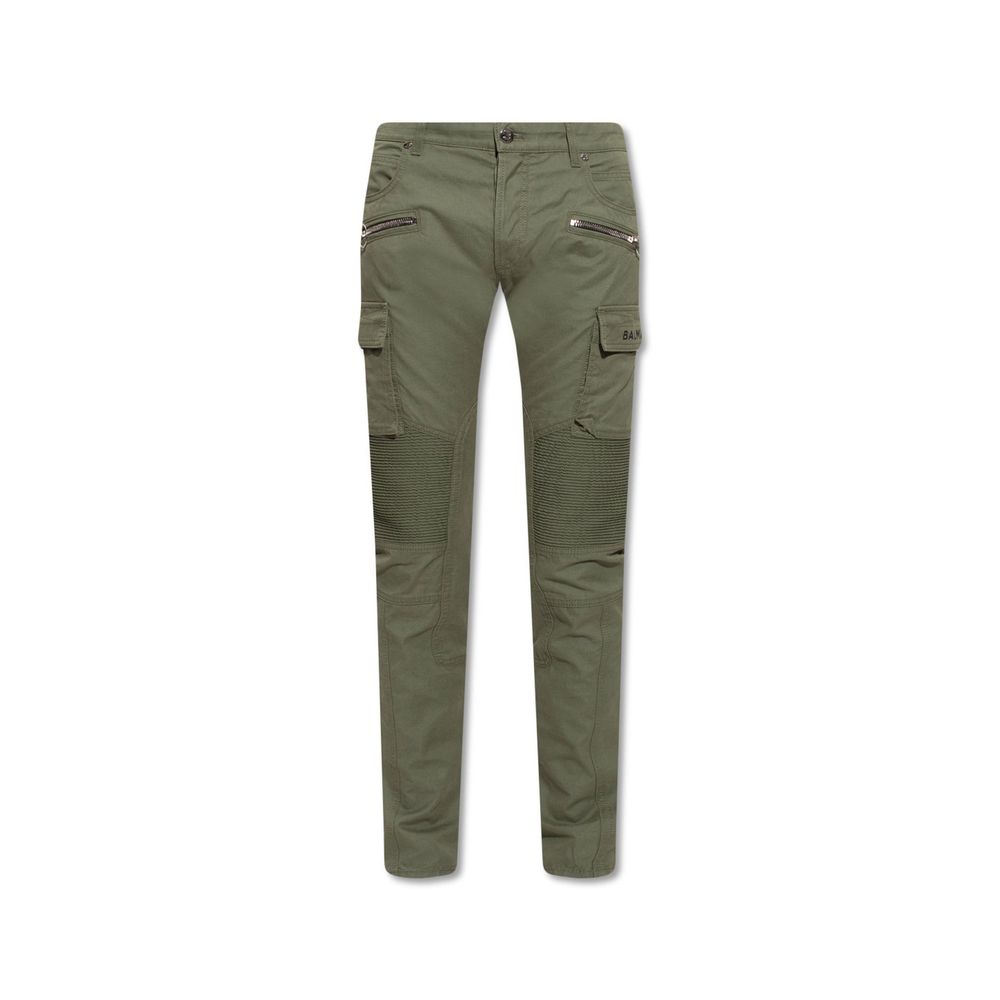 Balmain Bicolor Cotton Cargo Pants by Balmain outlet now on sale
