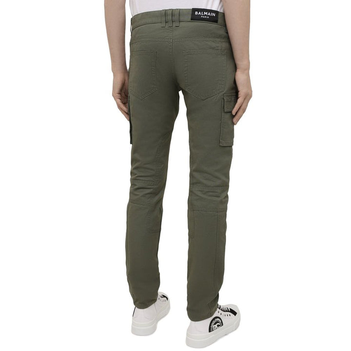 Balmain Bicolor Cotton Cargo Pants by Balmain outlet now on sale