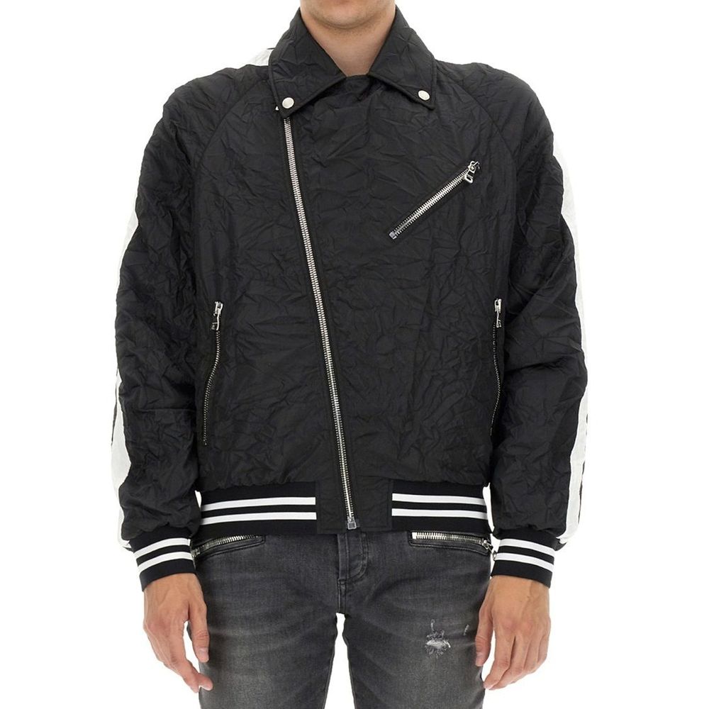 Balmain Black Polyester Bomber by Balmain outlet now on sale