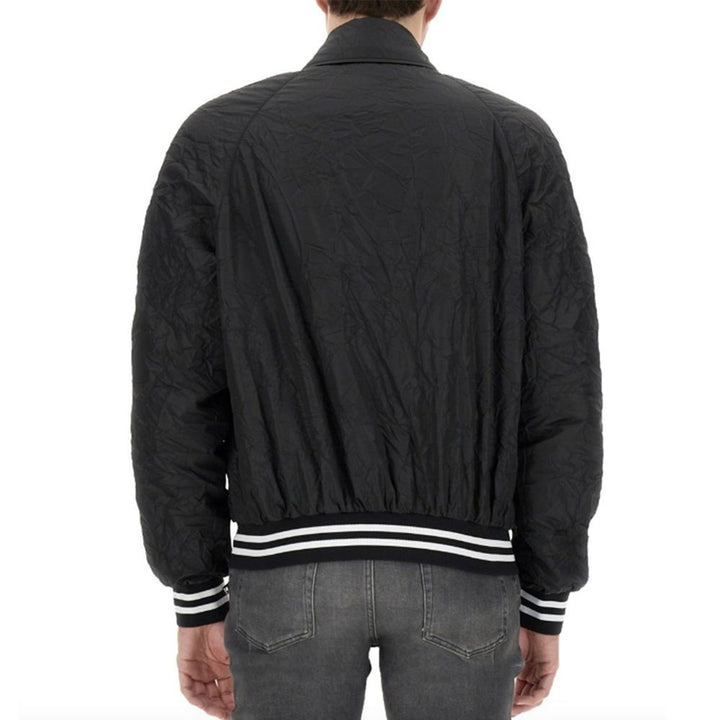 Balmain Black Polyester Bomber by Balmain outlet now on sale