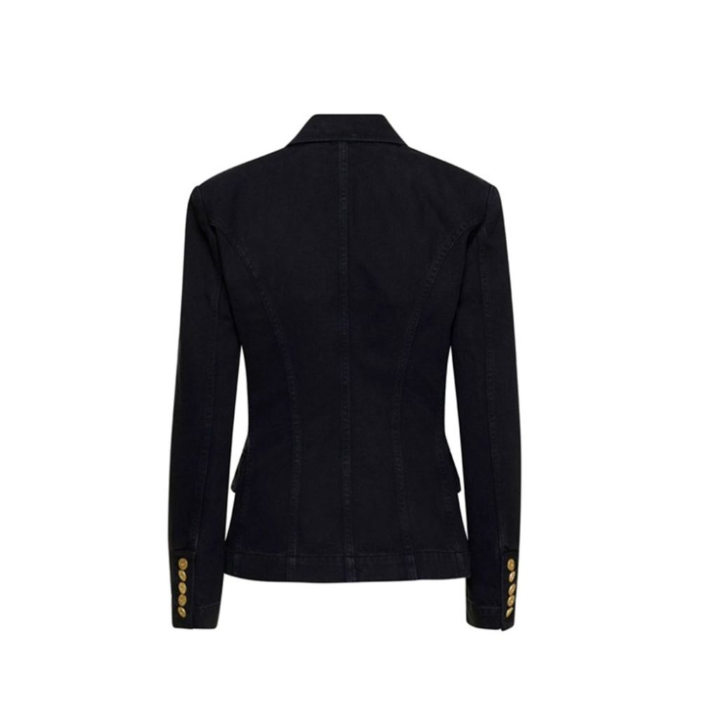 Balmain Black Cotton Blazer by Balmain outlet now on sale