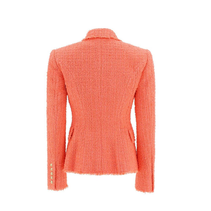 Balmain Orange Cotton Blazer by Balmain outlet now on sale