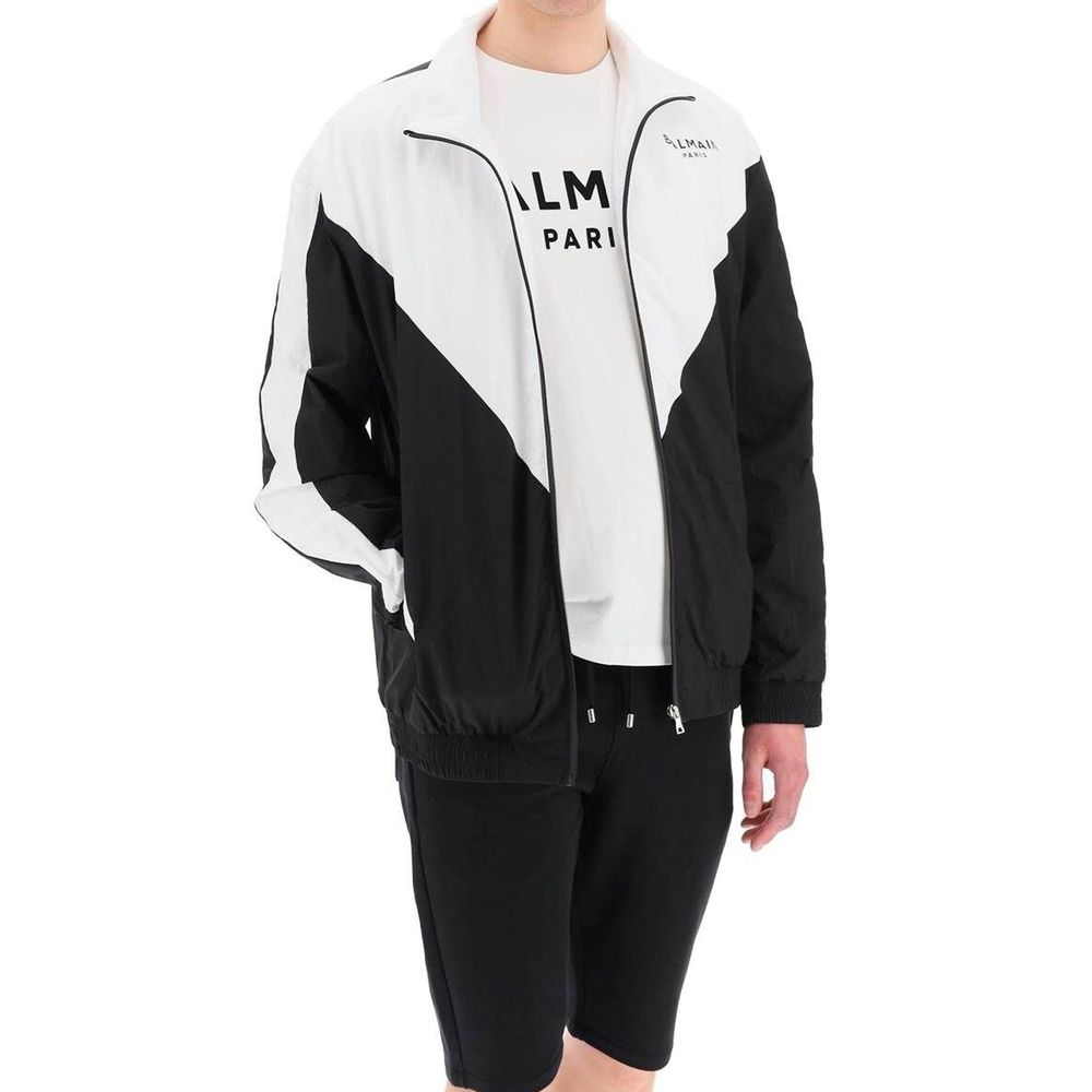 Balmain Black Polyamide Shell Jacket by Balmain outlet now on sale