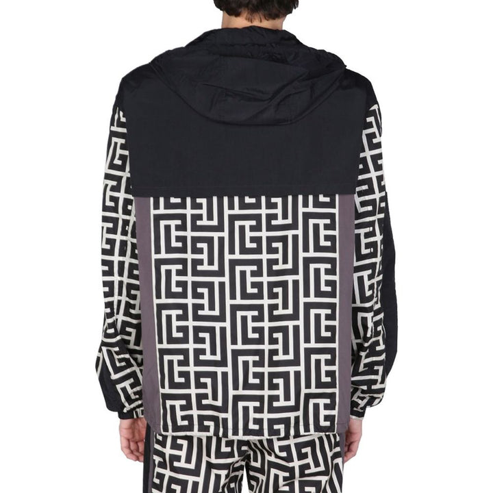 Balmain Black Nylon Shell Jacket by Balmain outlet now on sale