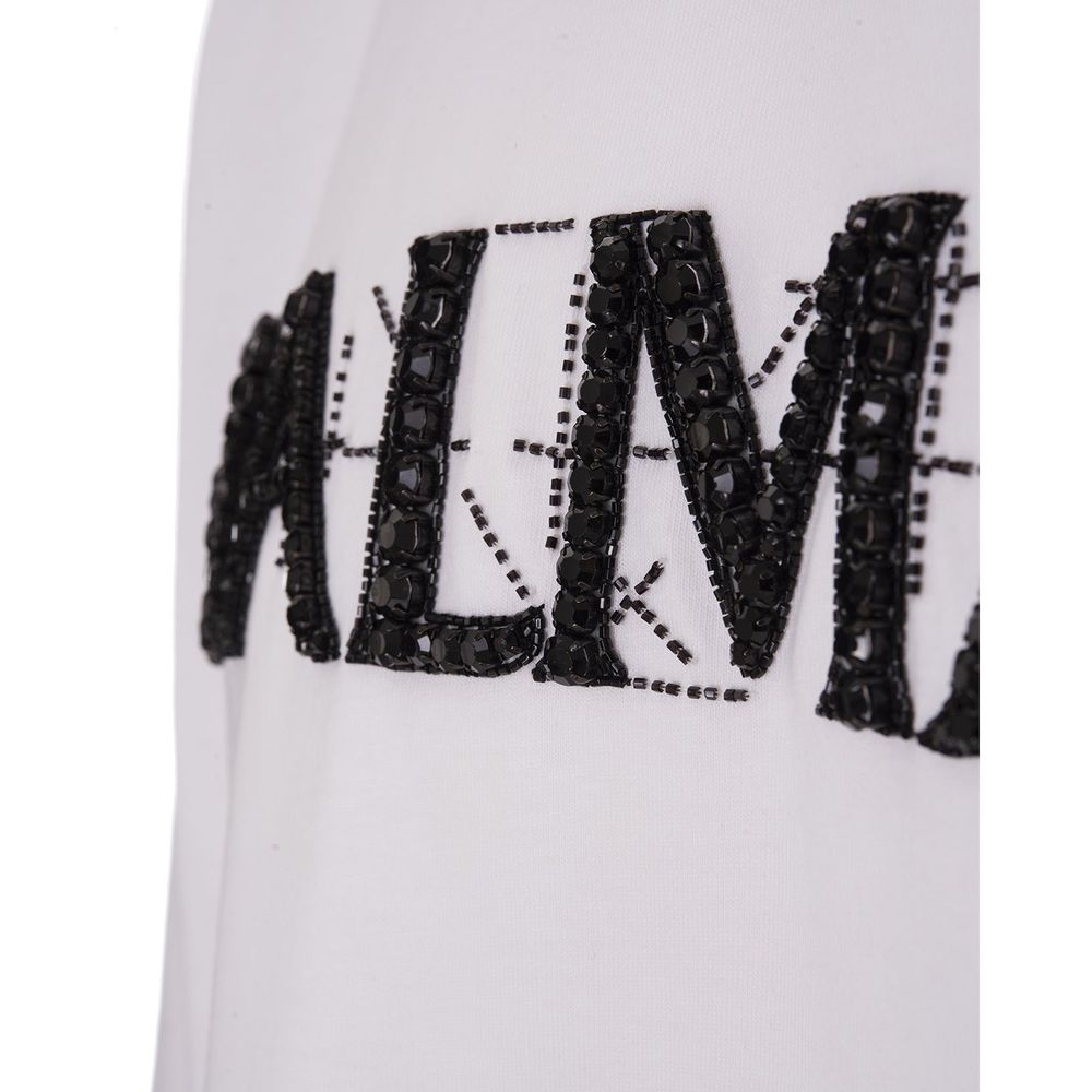 Balmain White Cotton T-Shirt by Balmain outlet now on sale