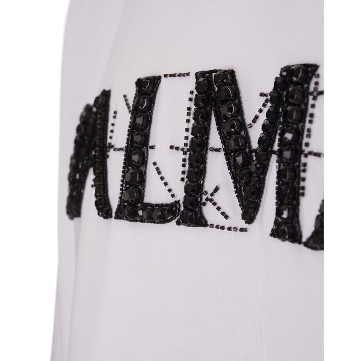 Balmain White Cotton T-Shirt by Balmain outlet now on sale