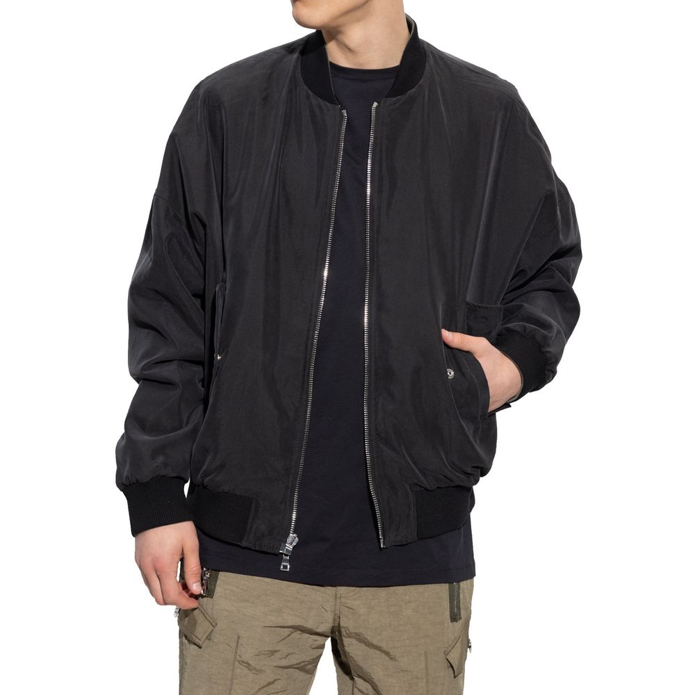 Balmain Black Cotton Bomber by Balmain outlet now on sale