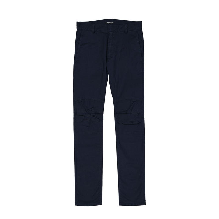 Balmain Blue Cotton Casual Pants by Balmain outlet now on sale