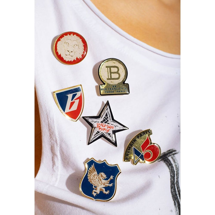 Balmain White Cotton T-Shirt by Balmain outlet now on sale