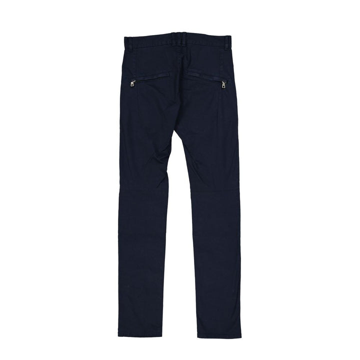 Balmain Blue Cotton Casual Pants by Balmain outlet now on sale
