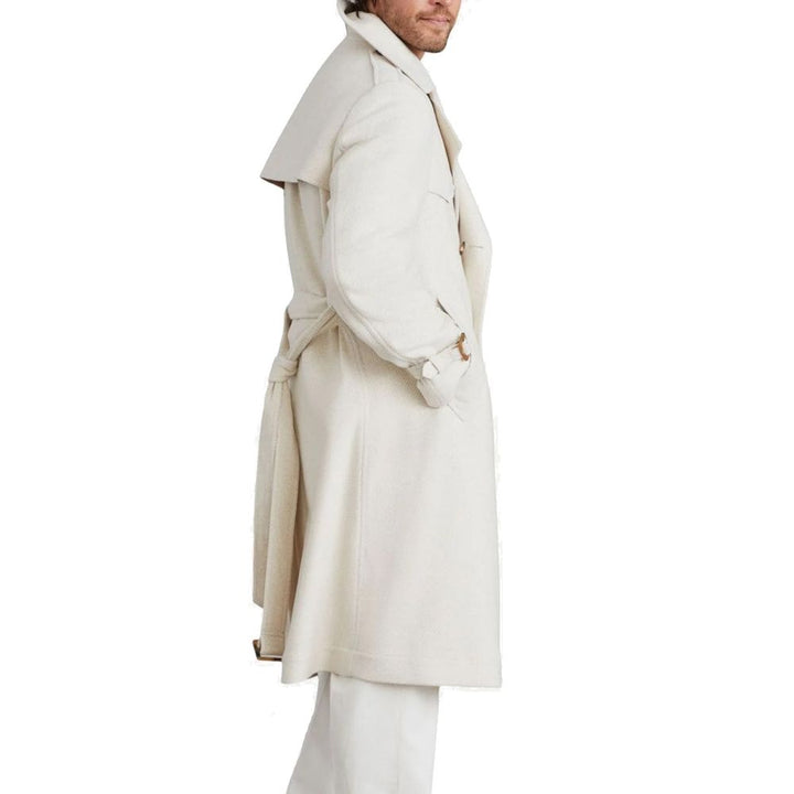 Brunello Cucinelli Beige Cashmere Coat by Brunello Cucinelli outlet now on sale