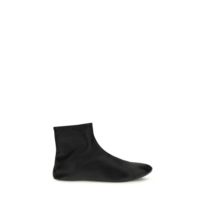 The Row Black Lamb Ovis Aries Aries Ankle Boots by The Row outlet now on sale