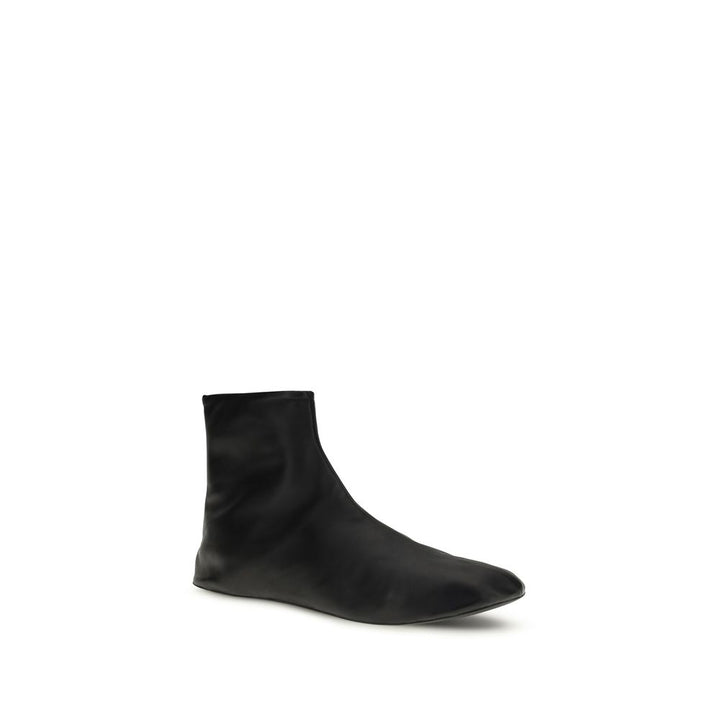 The Row Black Lamb Ovis Aries Aries Ankle Boots by The Row outlet now on sale