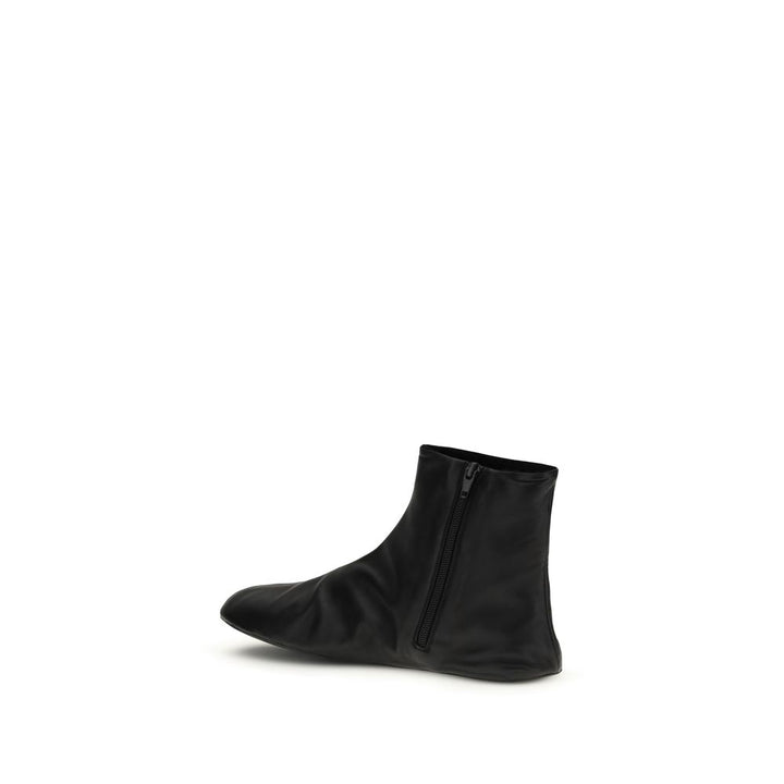 The Row Black Lamb Ovis Aries Aries Ankle Boots by The Row outlet now on sale