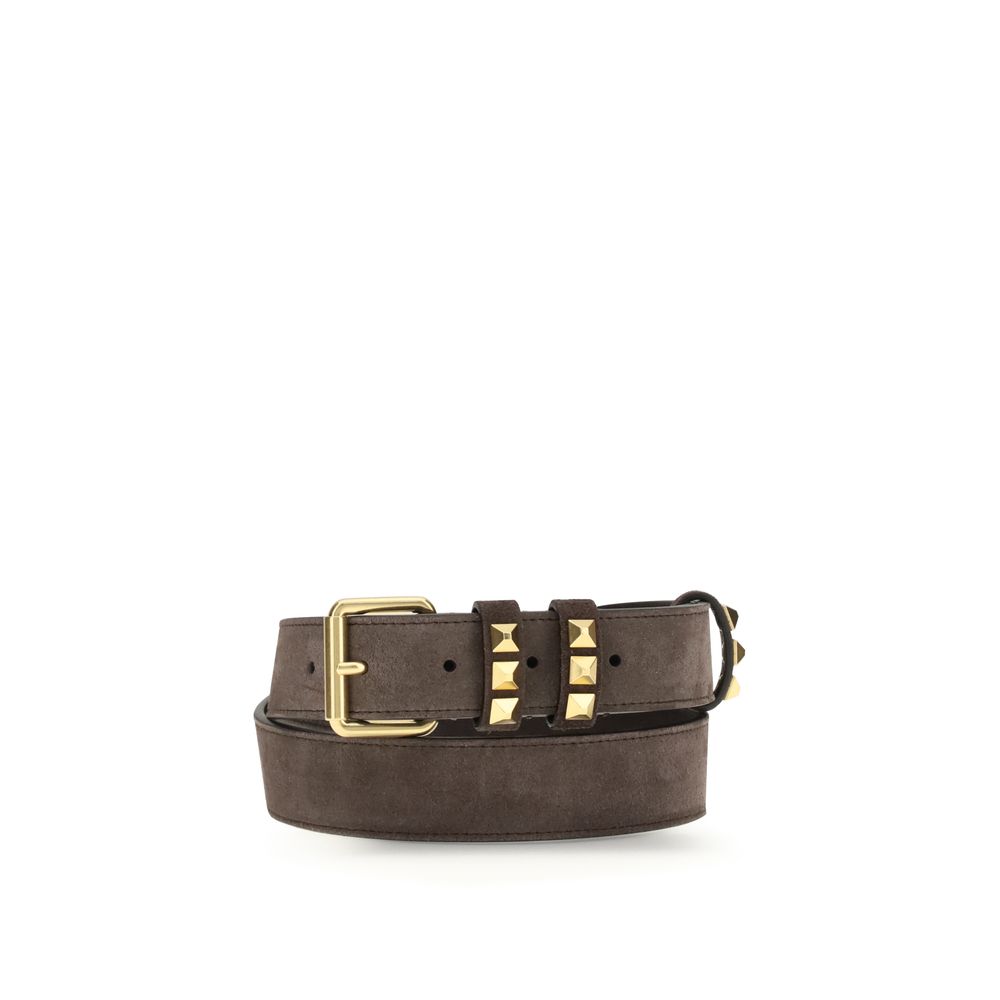 Valentino Garavani Brown Lamb Ovis Aries Aries Belt by Valentino Garavani outlet now on sale