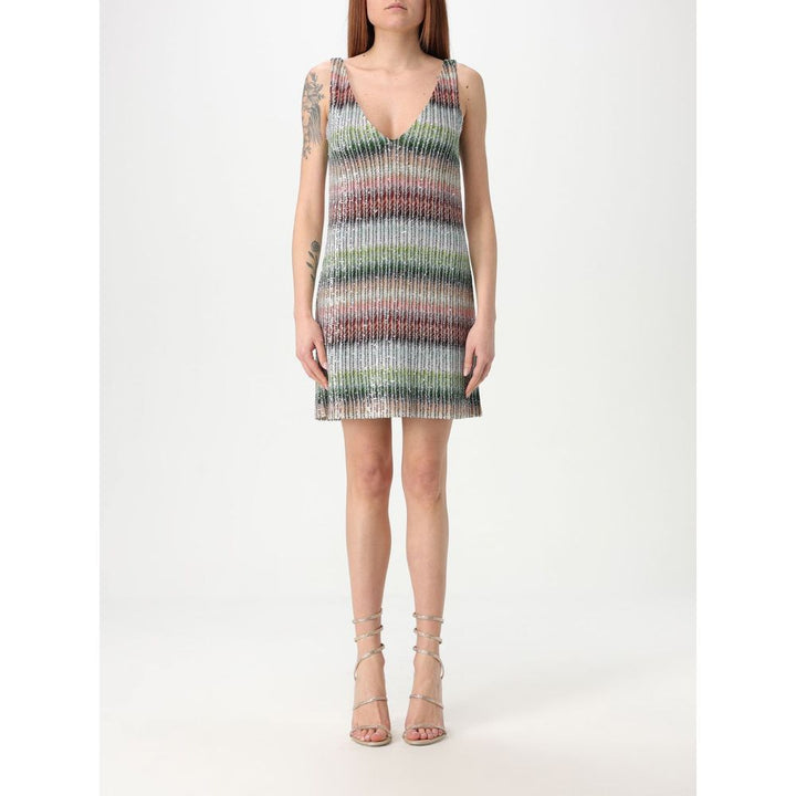 Missoni Bicolor Viscose Cocktail Dress by Missoni outlet now on sale