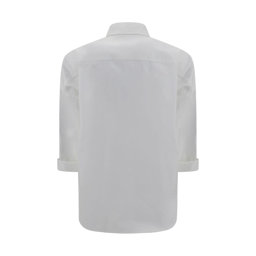 Brunello Cucinelli White Cotton Dress Shirt by Brunello Cucinelli outlet now on sale