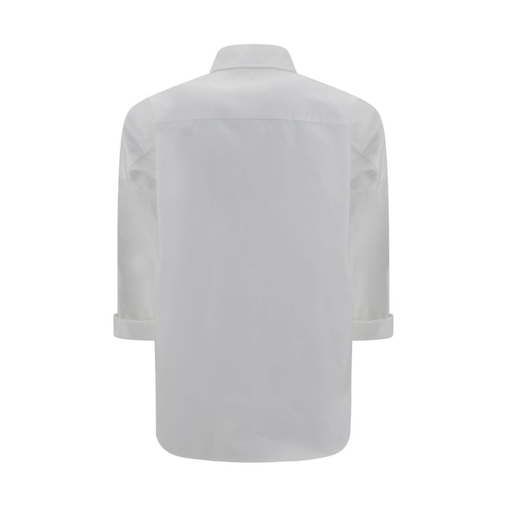 Brunello Cucinelli White Cotton Dress Shirt by Brunello Cucinelli outlet now on sale