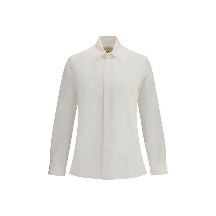 Valentino White Cotton Dress Shirt by Valentino outlet now on sale