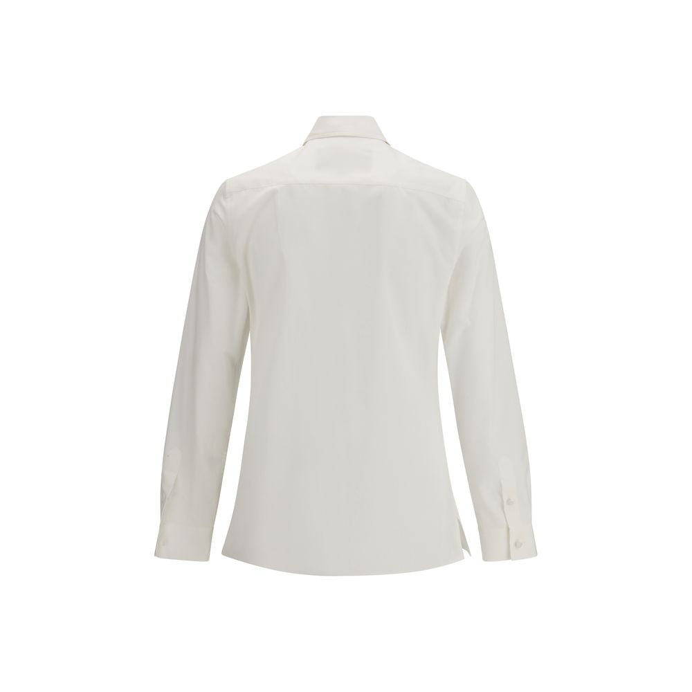 Valentino White Cotton Dress Shirt by Valentino outlet now on sale