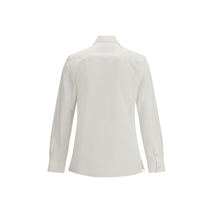 Valentino White Cotton Dress Shirt by Valentino outlet now on sale