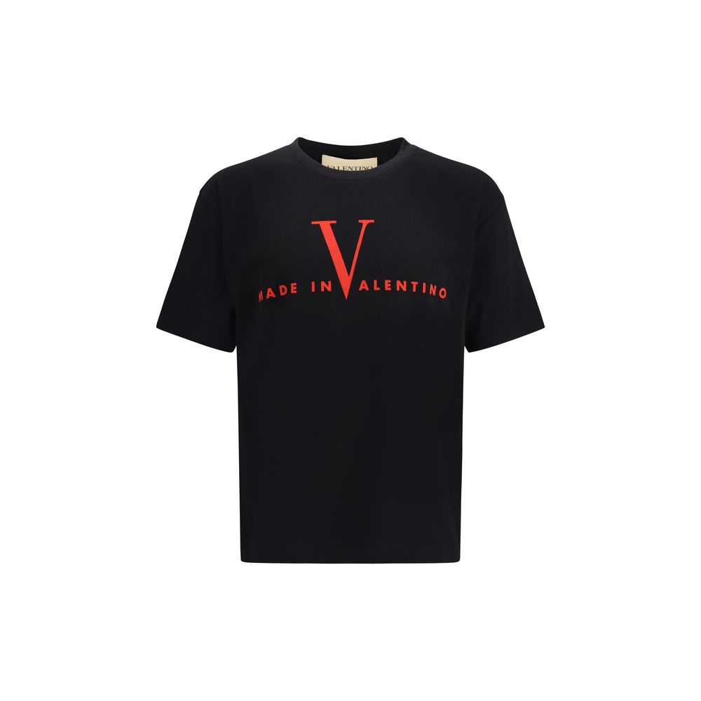 Valentino Black Cotton T-Shirt by Valentino outlet now on sale