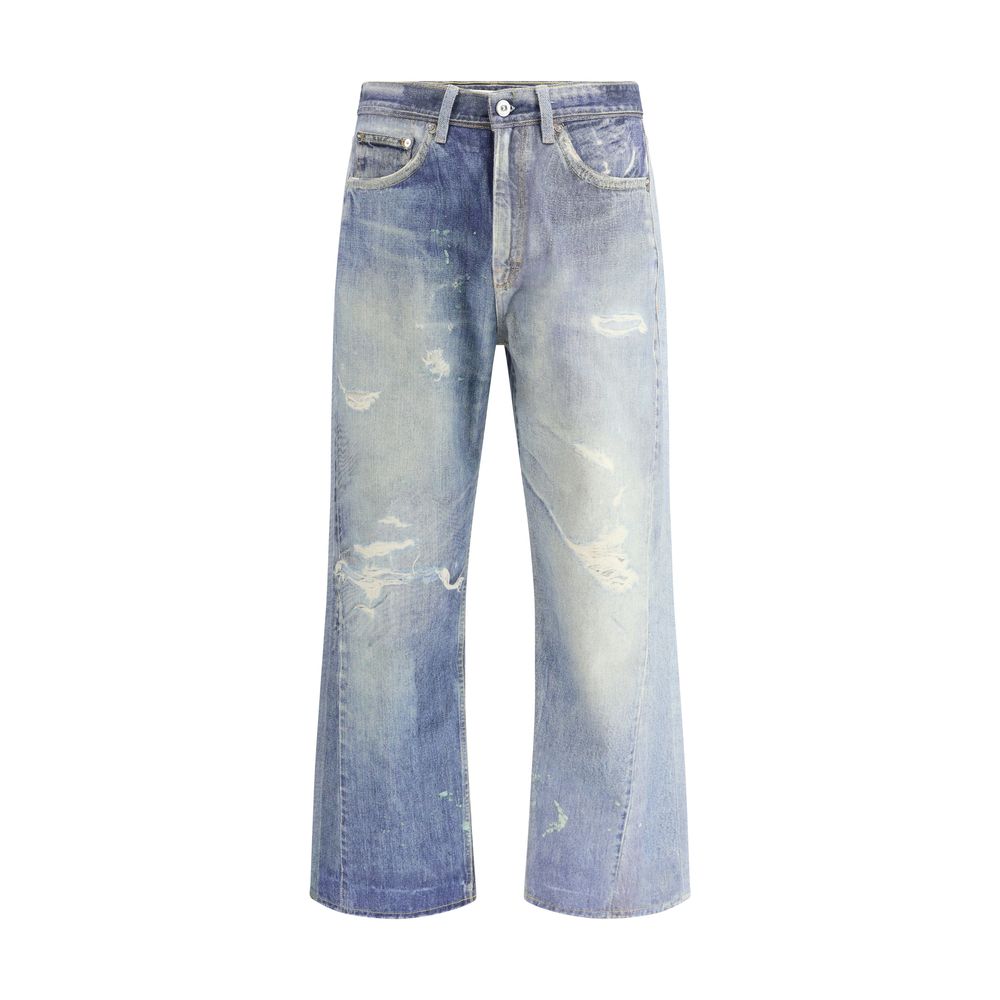 Our Legacy Blue Cotton Relaxed Fit Jeans by Our Legacy outlet now on sale