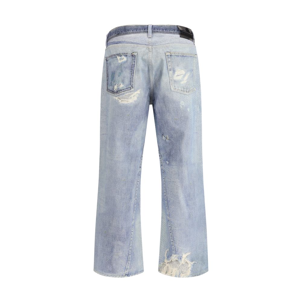 Our Legacy Blue Cotton Relaxed Fit Jeans by Our Legacy outlet now on sale