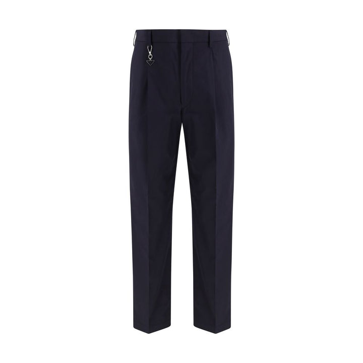 Prada Blue Cotton Dress Pants by Prada outlet now on sale