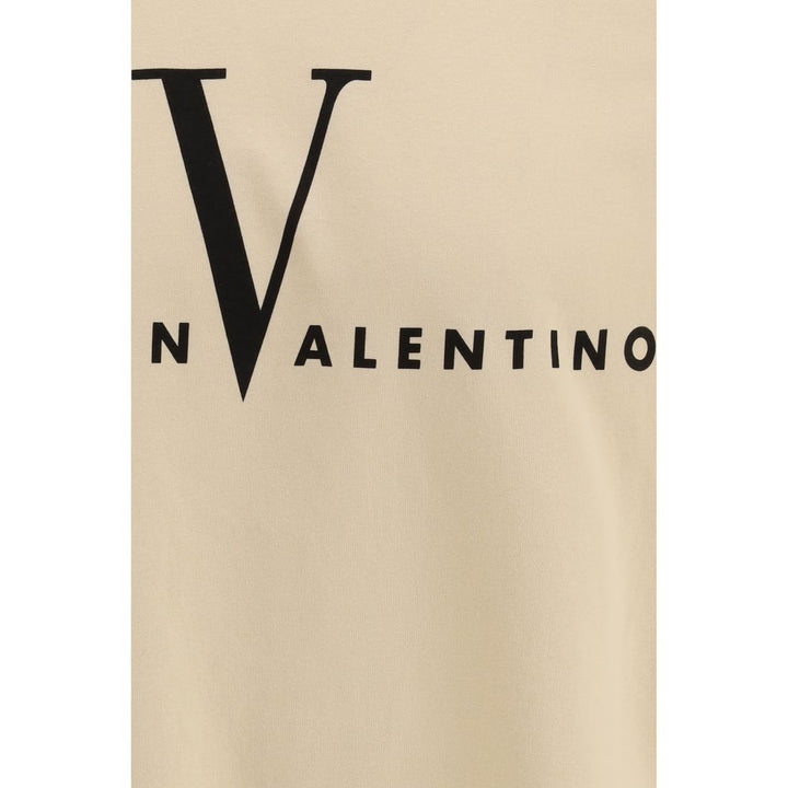 Valentino Cream Cotton T-Shirt by Valentino outlet now on sale