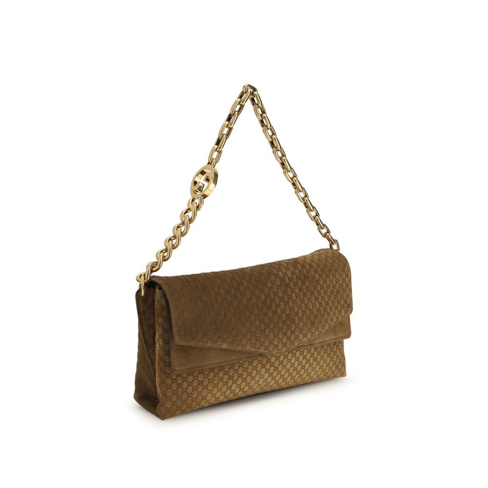 Gucci Beige Suede Leather Handbag by Gucci outlet now on sale