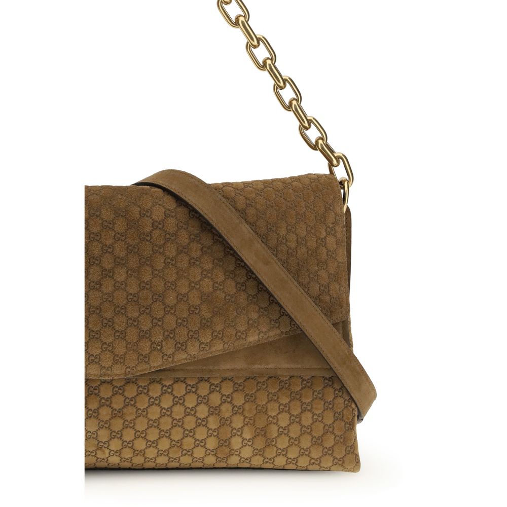 Gucci Beige Suede Leather Handbag by Gucci outlet now on sale