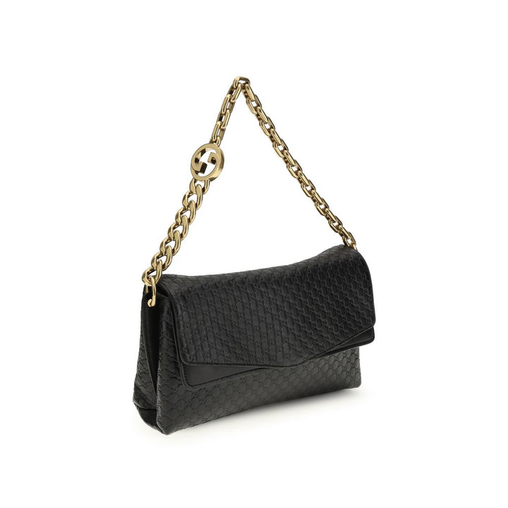 Gucci Black Calf Leather Bos Taurus Handbag by Gucci outlet now on sale