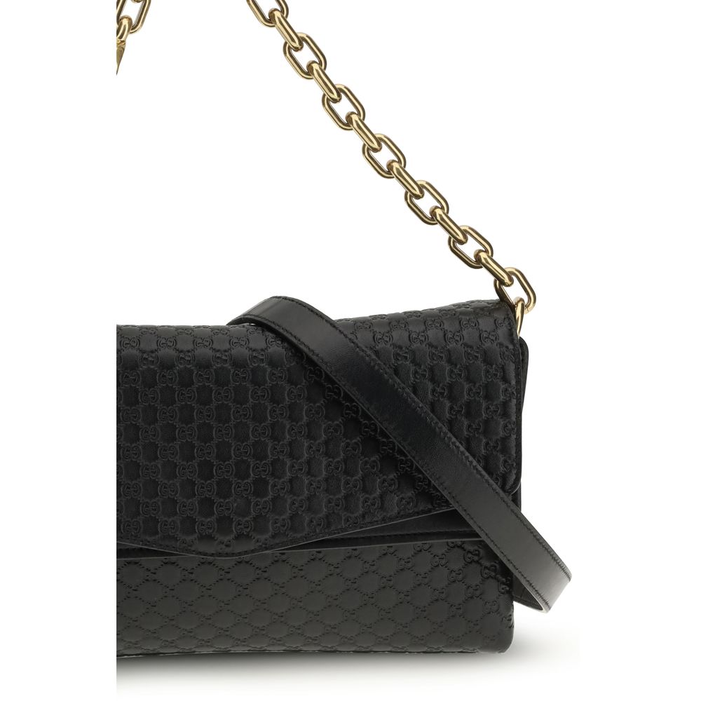 Gucci Black Calf Leather Bos Taurus Handbag by Gucci outlet now on sale