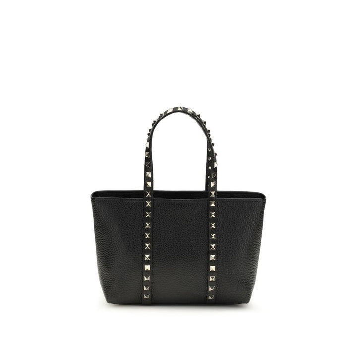 Valentino Garavani Black Calf Leather Bos Taurus Shoulder Bag by Valentino Garavani outlet now on sale