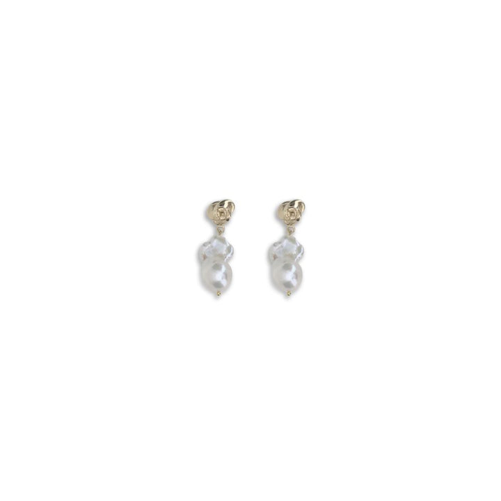 Magda Butrym Gold Pearl Earrings