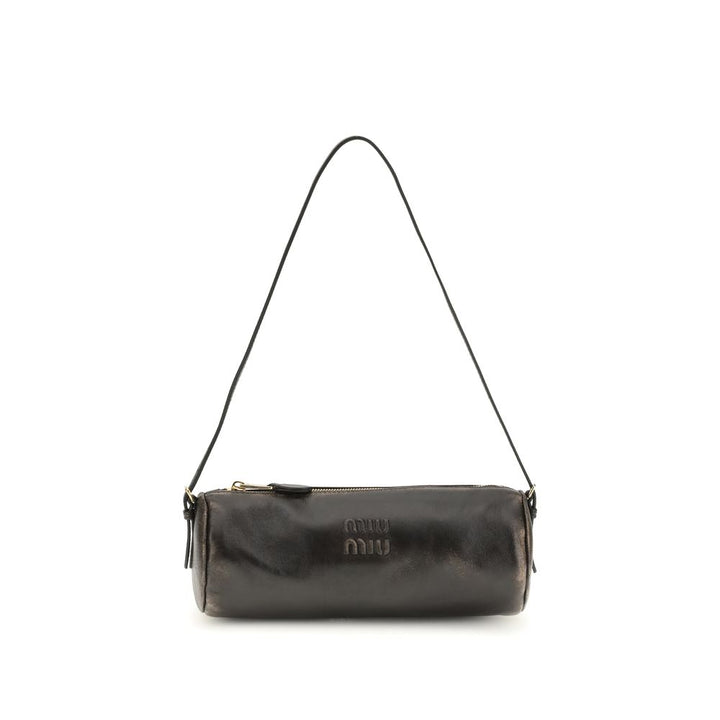 Miu Miu Brown Lamb Leather Shoulder Bag
