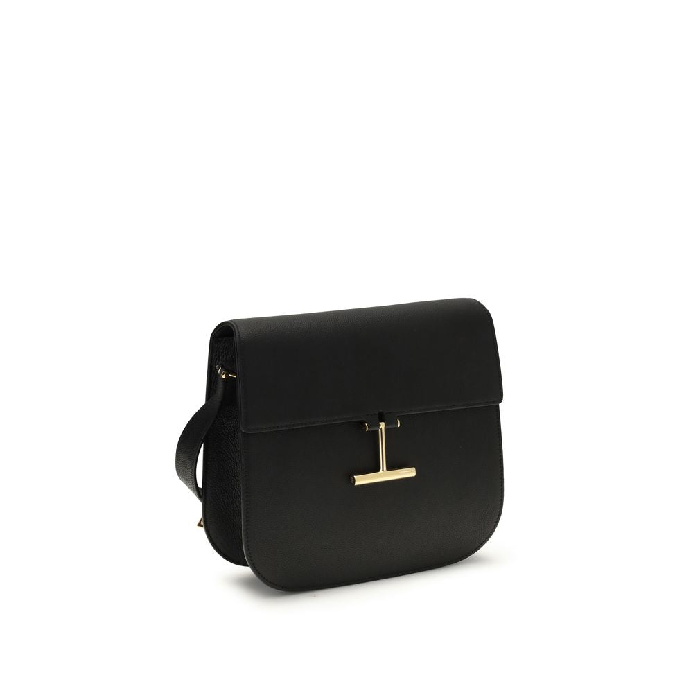 Tom Ford Black Calf Leather Bos Taurus Shoulder Bag by Tom Ford outlet now on sale