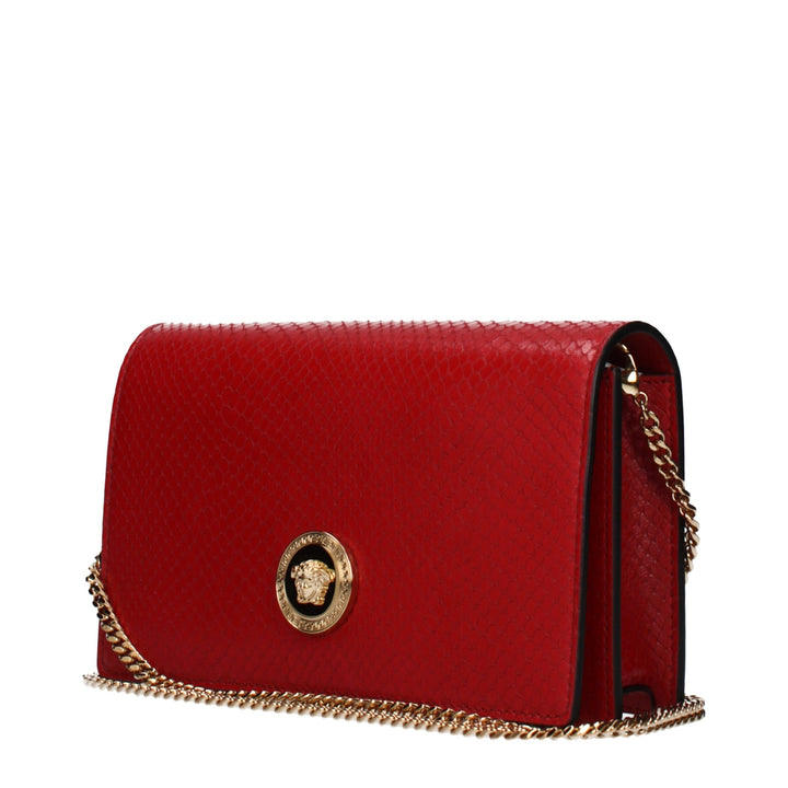 Versace Red Leather Clutch Bag