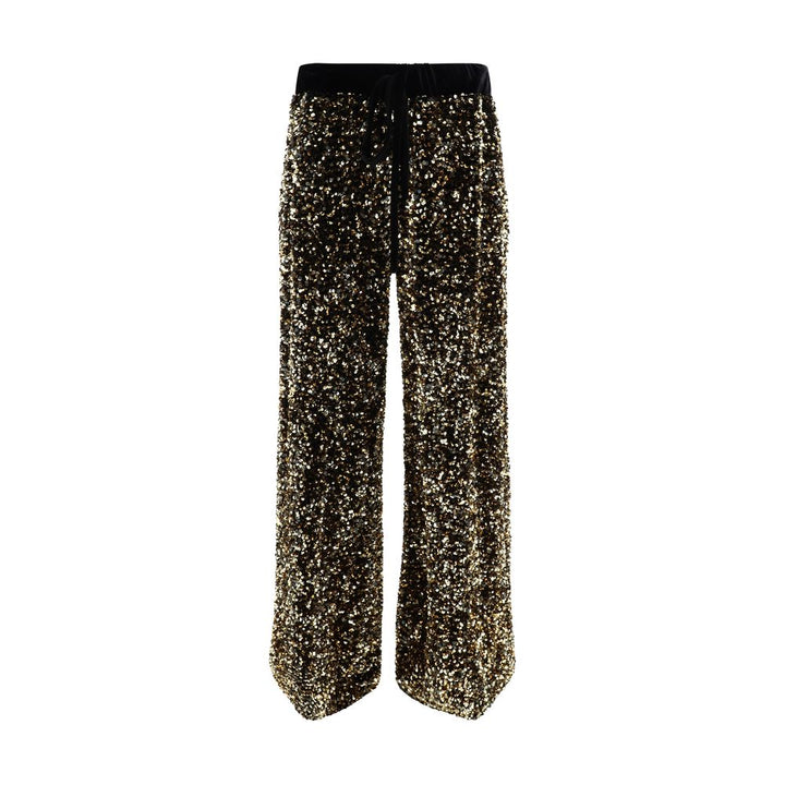 Ella Gold Polyamide Casual Pants by Ella outlet now on sale