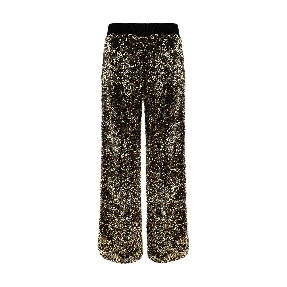 Ella Gold Polyamide Casual Pants by Ella outlet now on sale