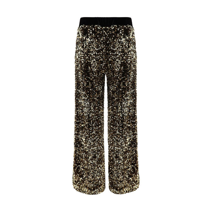 Ella Gold Polyamide Casual Pants by Ella outlet now on sale