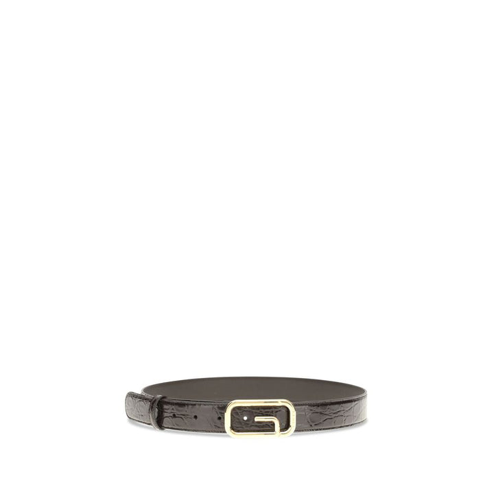 Gucci Brown Calf Leather Bos Taurus Regular Belt by Gucci outlet now on sale