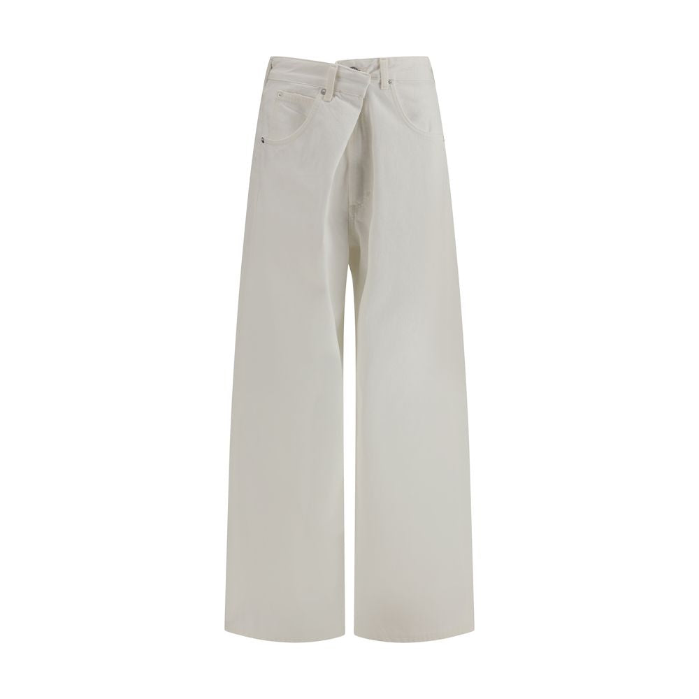 Agolde White Cotton Jeans Denim by Agolde outlet now on sale