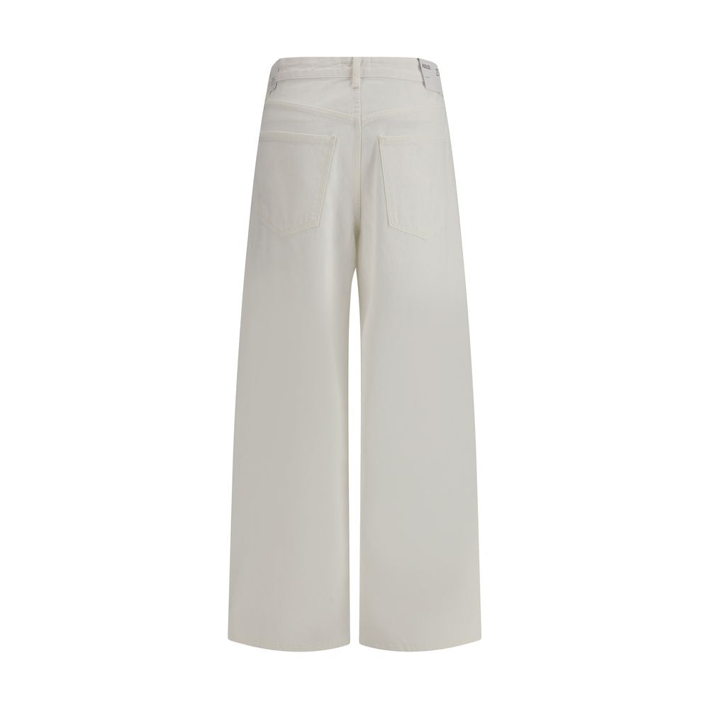 Agolde White Cotton Jeans Denim by Agolde outlet now on sale