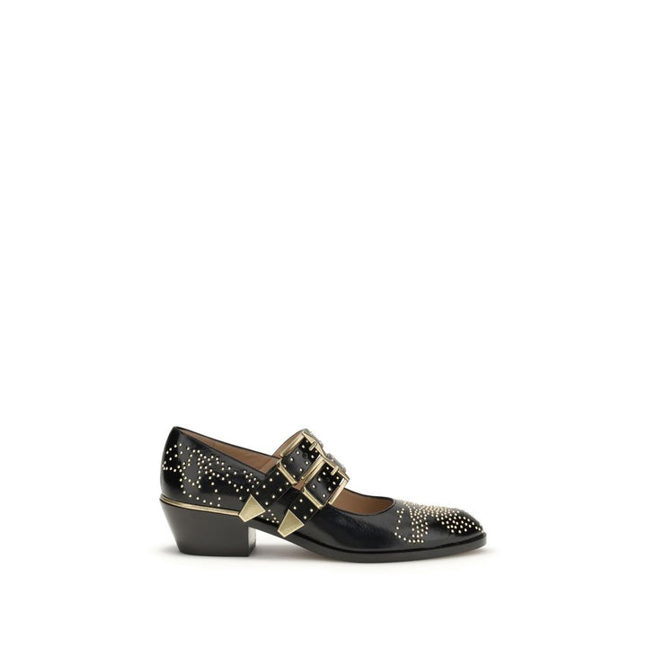 Chloé Black Calf Leather Bos Taurus Ballet Flats by Chloé outlet now on sale