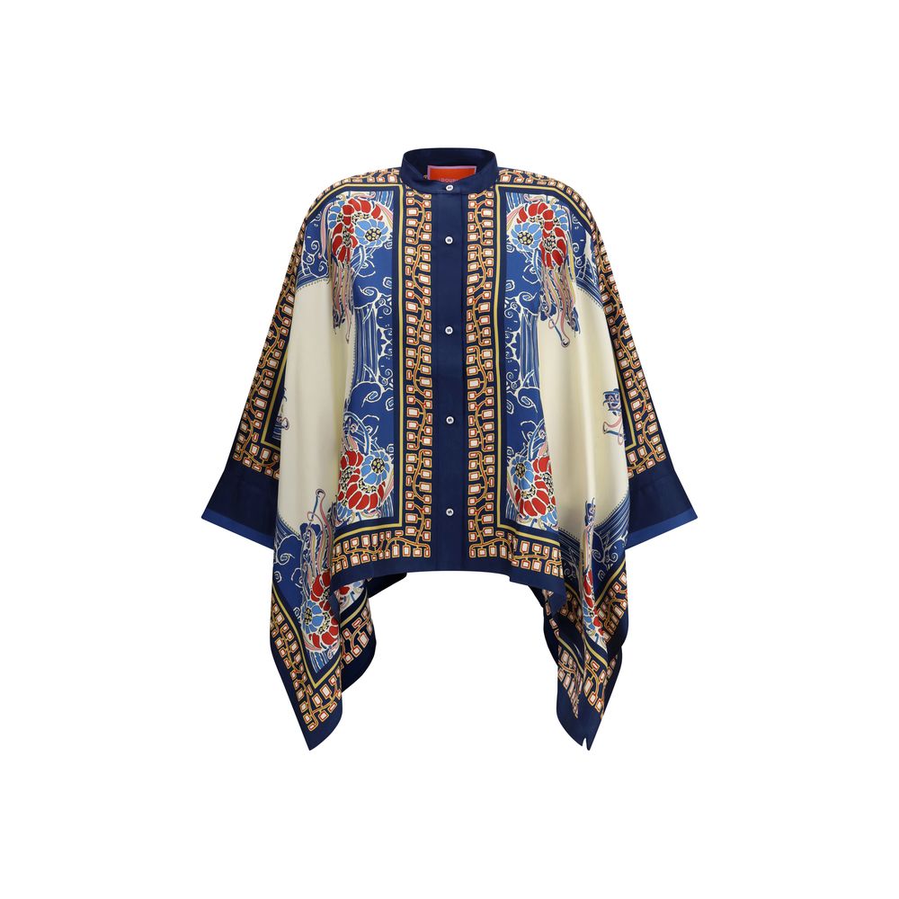 La Double J Multicolor Silk Pattern Shirt by La Double J outlet now on sale