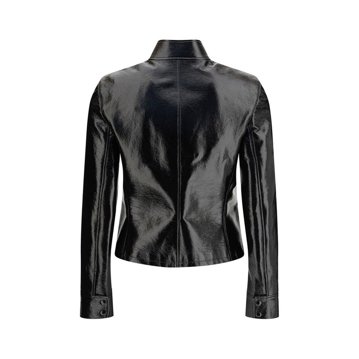 Courrèges Black Cotton Full-Length Jacket by Courrèges outlet now on sale