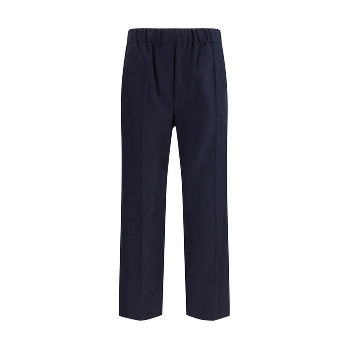 Max Mara Blue Wool Casual Pants