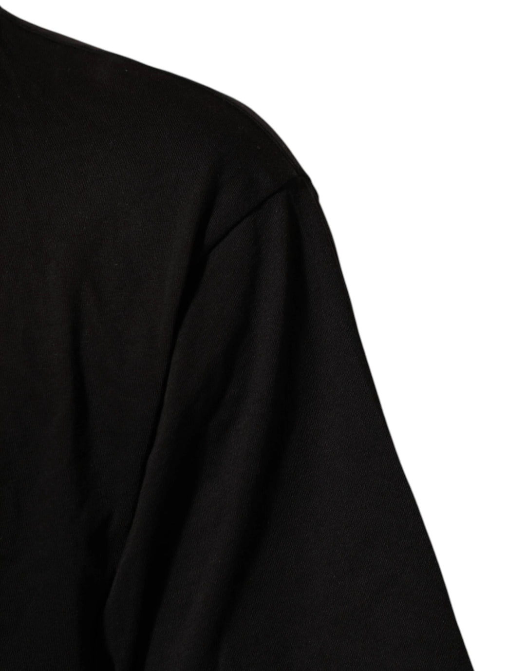 Dolce &amp; Gabbana Sample Sale Dolce &amp; Gabbana Black Logo Print Cotton Crew Neck T-shirt - | Designer outlet